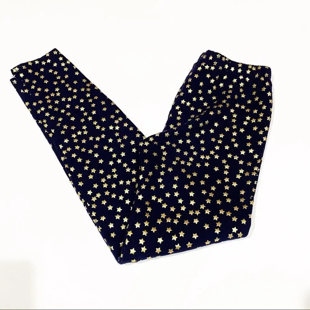 Gap Star Leggings Sz XXL (14-16) Navy Blue Star Leggings